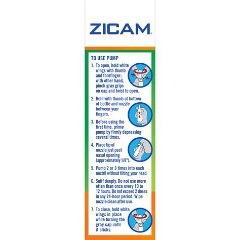 Zicam Extreme Congestion Relief No Drip Nasal Spray With Soothing Aloe Vera 05 Oz