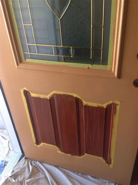 Edwardian front door painted orange but fading with frosted glass and wood panels doorknobs and. It's a Jungle Out There! A Kindergarten Blog: Painted my ...