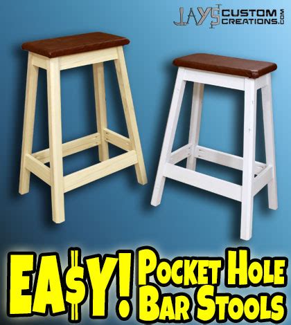 Maybe you would like to learn more about one of these? How To Make A DIY Pocket Hole Bar Stool | Jays Custom ...