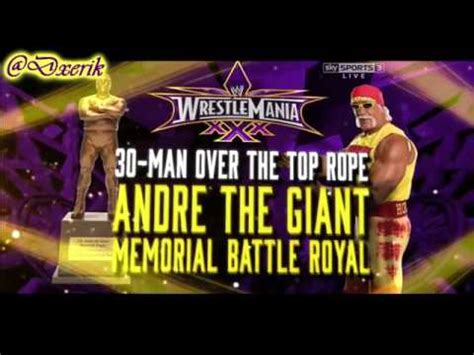 Following hogan's 1993 departure, that role had shifted to bret hart. WWE WrestleMania 30 Full Match Card - YouTube