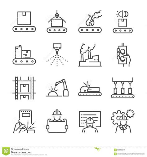Icon Manufacturing Stock Illustrations 82950 Icon Manufacturing