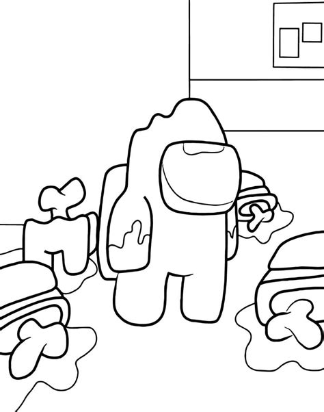 Among Us Coloring Pages Printable Venting