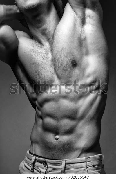 Sexy Muscular Male Torso Athlete Bodybuilder Stok Foto Raf Shutterstock