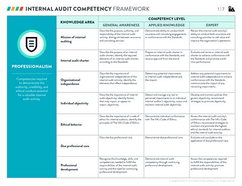 Solution Internal Audit Competency Framework Studypool