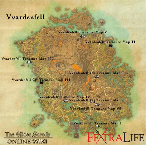 Eso Vvardenfell Treasure Map Sandy Cornelia