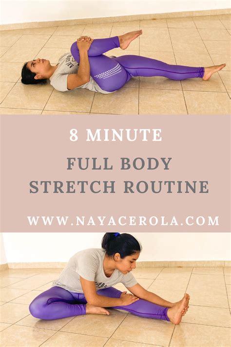 8 Minute Full Body Stretching Routine In 2021 Full Body Stretching