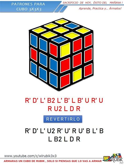 Patrones Para Cubo Rubik 3x3 Cubo Rubik Cubo Rubik 3x3 Cubo Rubix