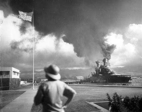 Photo Uss California Damaged During Pearl Harbor Attack 7 Dec 1941