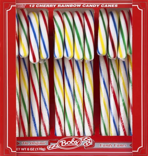 Bobs Cherry Rainbow Candy Canes 12ct Hy Vee Aisles Online Grocery