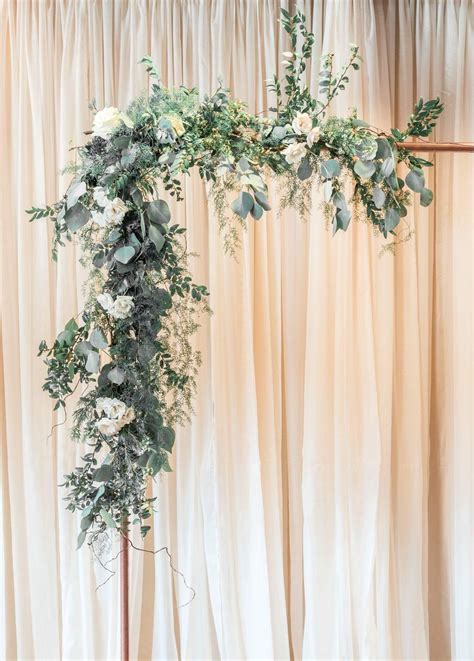 Wedding Flowers Eucalyptus Greenery Wedding Arch Copper Arbor