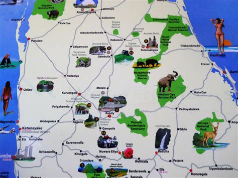 Sri Lanka Tourist Map 3 Photo