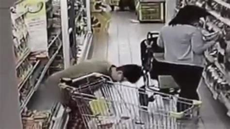 Woman Caught On Camera Doing A Poo In A Supermarket Fridge