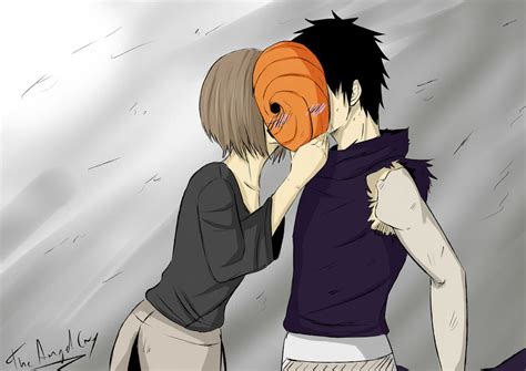 Obito And Rin By Theangelcryart On Deviantart