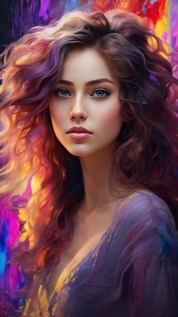 Premium Ai Image Beautiful Young Woman With Messy Hair