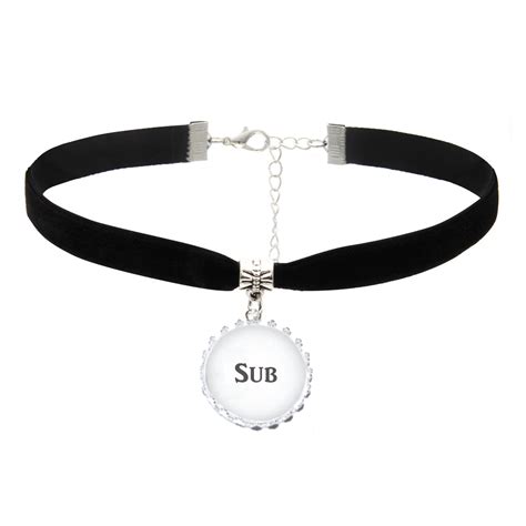Sub Black Velvet Neck Choker Necklace For Submissive Slave Sexy Jewels Hotwife Queen Of