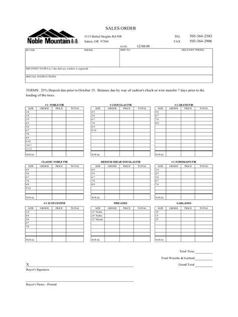 sales order template   templates   word excel