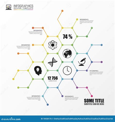 Thin Line Flat Element For Infographic Template For Diagram Stock