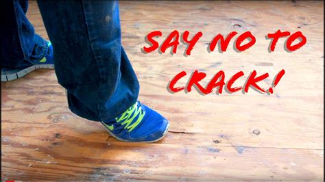 Install subfloor in bathroom : Quick Fix #2: Subfloor Crack Repair - YouTube