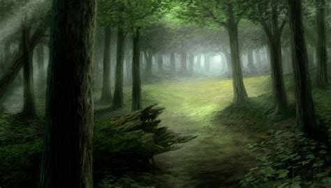 Fantasy Art Clearing Dark Green Forest By Rocknrollfantasyart 2600