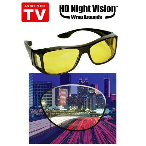 Original Hd Vision Anti Glare Night View Driving Glasses Wrap Around Sunglasses Mev Shop