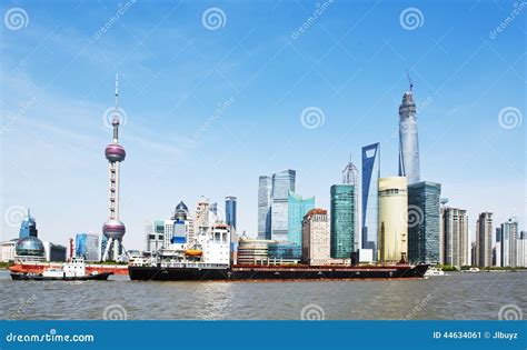 Wolkenkratzer Shanghai Lujiazui Cbd Stockbild Bild Von Berühmt