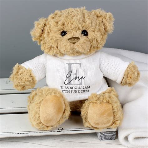 Personalised Initial Teddy Bear Love My Ts