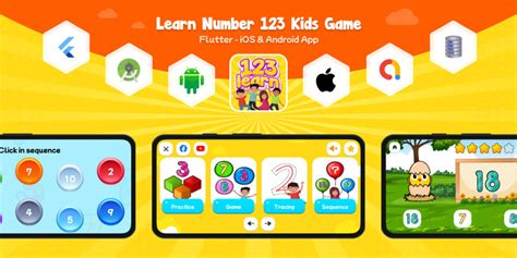 Learn Number 123 Kids Game Flutter Android App By Developerjv Codester
