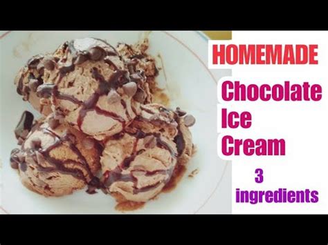 HOMEMADE CHOCOLATE ICE CREAM I How To Make Chocolate Ice Cream YouTube