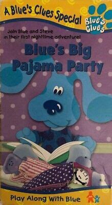 Blues Clues Blues Big Pajama Party VHS TESTED RARE VINTAGE SHIPS N HOURS EBay