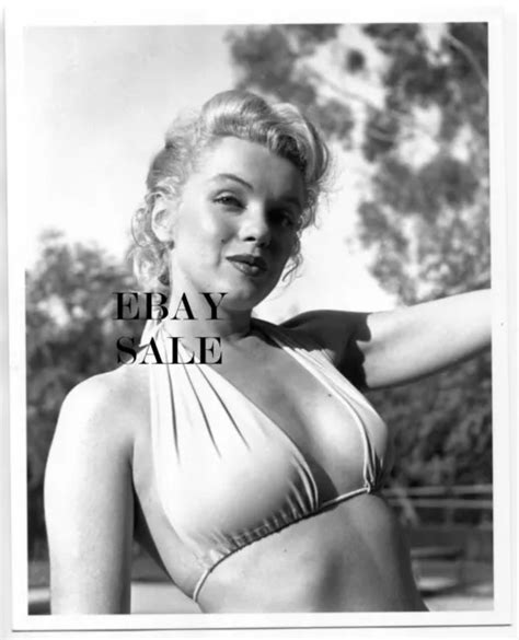 Marilyn Monroe Vintage Busty Open Top Photo Sexy Blonde Rare Hot Bikini Picclick