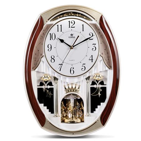 Buy Musical Motion Wall Clock With Rotating Pendulum Decorative Wall