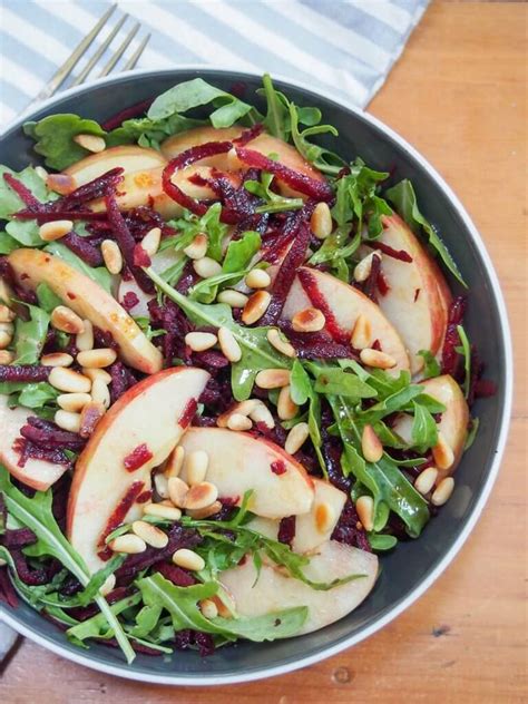 Beet Apple Salad With Maple Vinaigrette Carolines Cooking