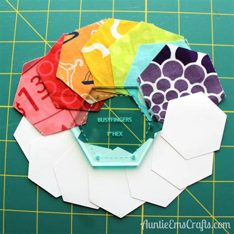 For this tutorial, i chose to use 1″ finished hexis. Hexi Pincushion Tutorial - Auntie Em's Crafts