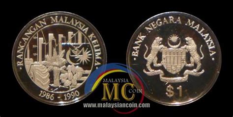 3 jenis duit syiling peringatan telah dikeluarkan oleh bank negara malaysia (bnm); Syiling Rancangan Malaysia ke-5 (RMK5) - Malaysian Coin