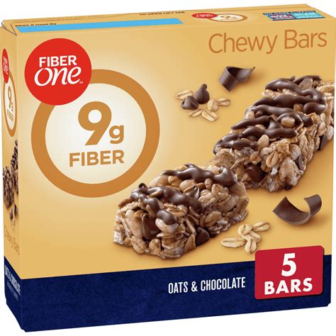fiber one chewy bar oats and chocolate fiber bars 5 ct 7 oz