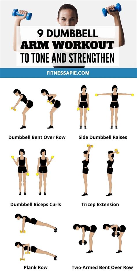 Dumbbell Arm Workout To Tone And Strengthen Dumbbell Arm Workout Arm Workout Routine
