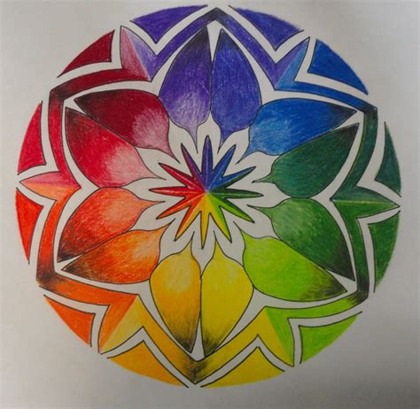 Beautiful And Colourful Color Wheel Art Color Wheel Art Projects