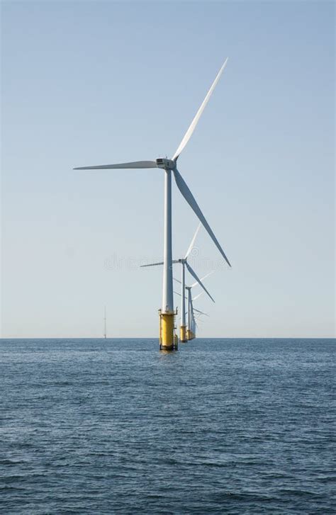 Offshore Wind Farm Near Ijmuiden Netherlands Stock Photo Image Of