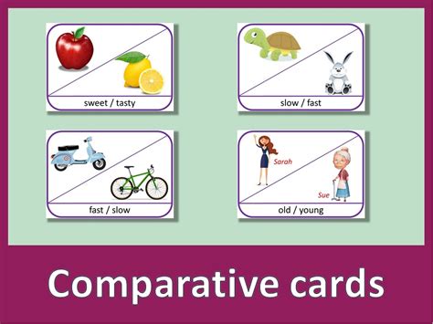 Comparative Conversation Cards English Esl Worksheets For Distance