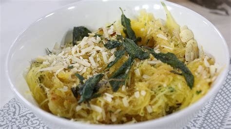 Spaghetti Squash With Brown Butter Garlic And Crispy Sage