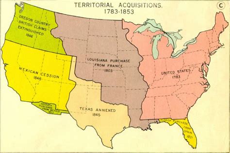 1845 Map Of The United States Map Of The United States