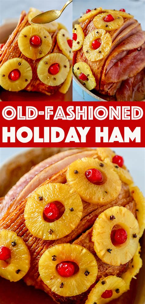 Bake the ham, uncovered, for an additional 15 to 30 minutes, until the thermometer reaches 140° f. Baked Ham Recipe - Brown Sugar Pineapple Glazed Ham - No ...