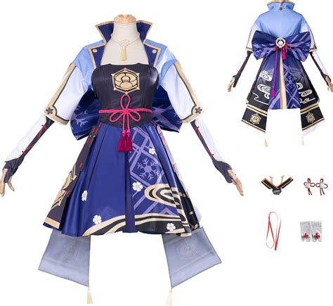 Genshin Impact Ayaka Adult Cosplay Costume Deluxe Suits With Accessories For Women Genshin