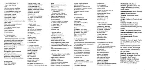 Listas De Alabanzas De Adoracion Letras De Himnos De Adoracion