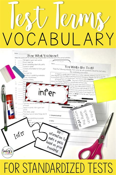 Teaching Common Core Vocabulary 26 Testing Terms Common Core