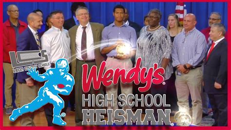 2018 Wendys High School Heisman Awards Youtube