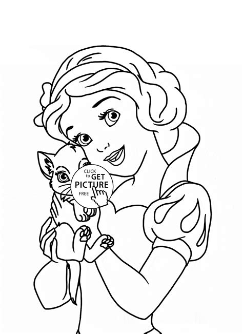 Color the many coloring pages of the palace pets pumpkin, teacup, blondie, treasure, berry, beauty, lily, summer, sultan, and petit and many others. Princess Cat Coloring Page - Coloring Home