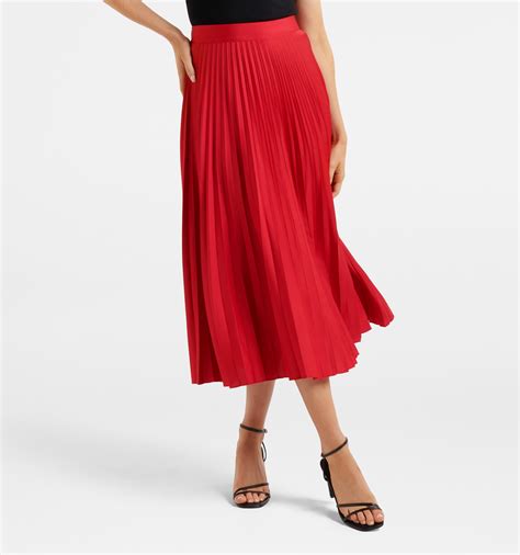 Buy Ester Satin Pleated Skirt Forever New