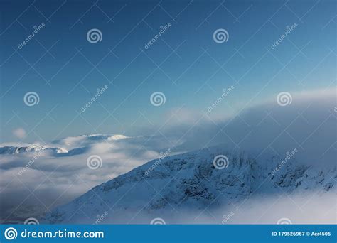 Mountains Shrouded In Clouds Stock Image Image Of Nature Shrouded