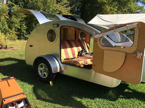 Tiny Teardrop Trailer Has Huge Windows For Stargazing Tiny Camper